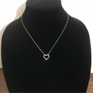 925 Stirling Silver Heart Pendant Fashion Necklace